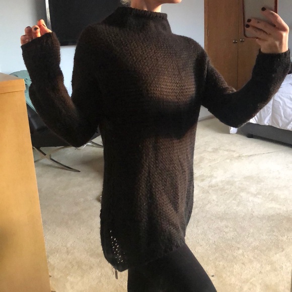 || MAISON SCOTCH || Black mock neck sweater - Picture 1 of 11